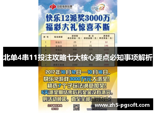 北单4串11投注攻略七大核心要点必知事项解析 北单4串11投注攻略七大核心要点必知事项解析